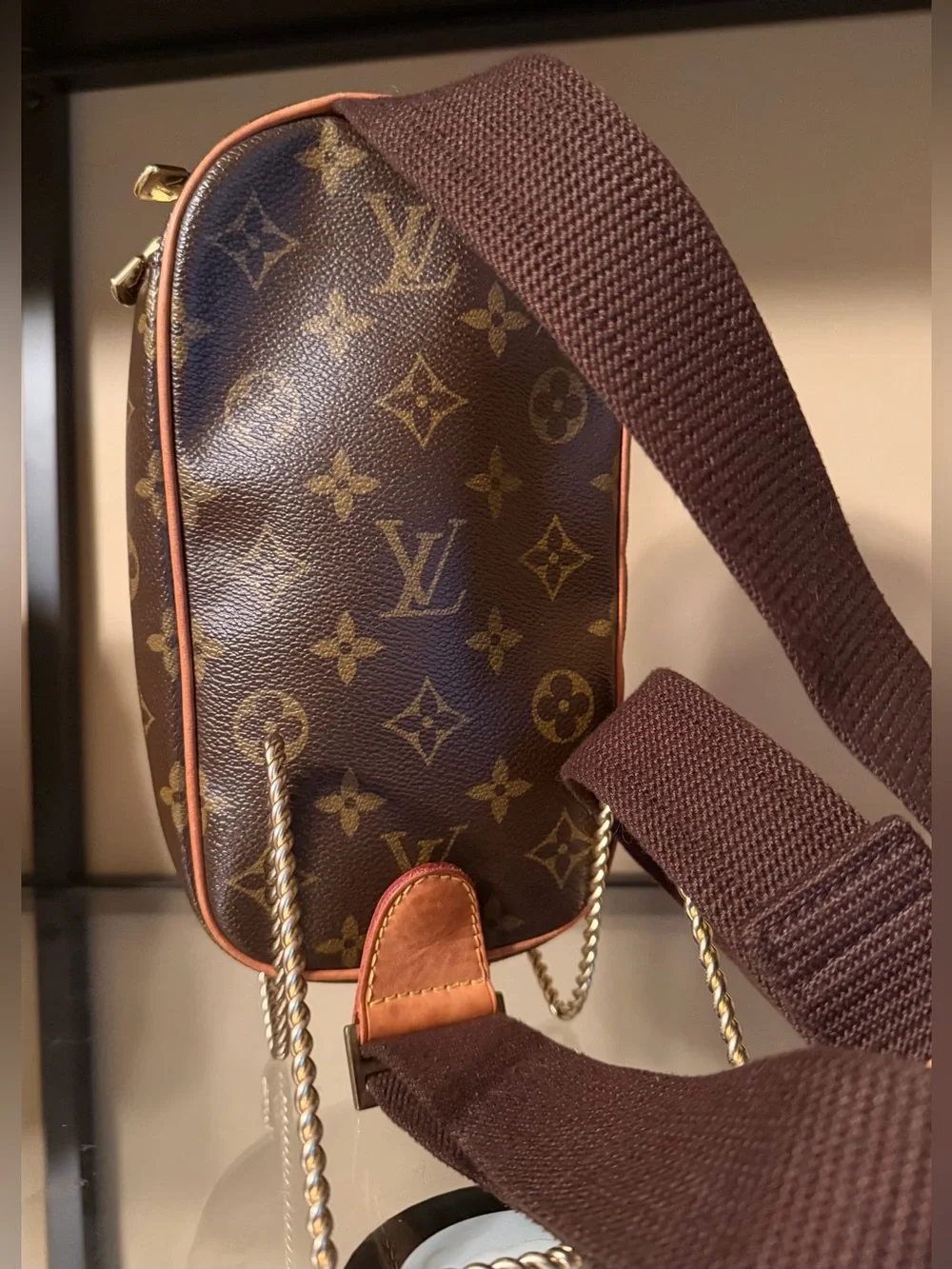 Louis Vuitton Monogram Crossbody Gange Pochette Bumbag